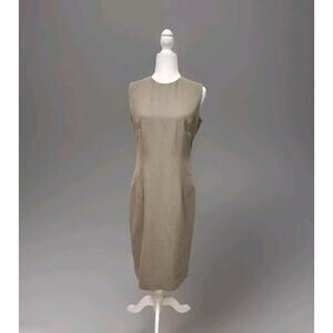 Tavora Women's $172 Milano Taupe Sheath Office Business Dress Women's Size 6